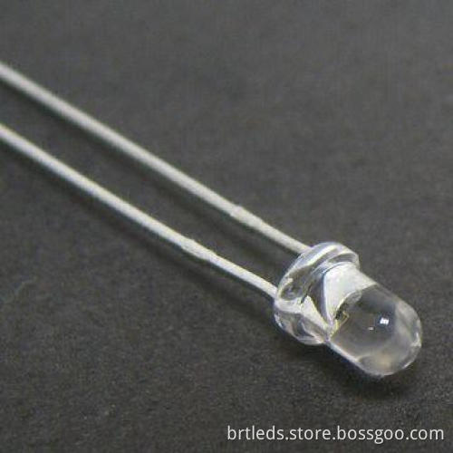5mm Round Super Amber Emitting LED Lamp with Water Clear Lens and 605nm Wavelength